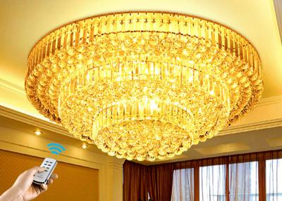 China Polishing 3 Layers Modern K9 Crystal Ceiling Lamps For House Estates for sale