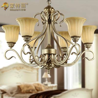 China 6 Light Large Modern Metal Chandelier , Retro and Traditional Custom Chandeliers for sale