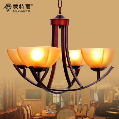 China American Style Bordeaux Metal Wrought Iron Chandelier , House E27 LED Chandeliers for sale