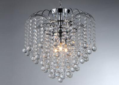 China 3 Lights Chrome Modern Crystal Chandelier Lighting / Pendant Lamp for sale