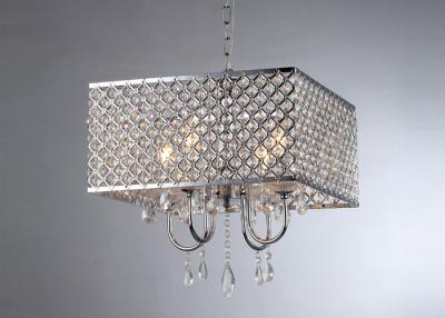 China Customer Chrome Modern Chandelier Lighting E12 Crystal Housing Estates for sale