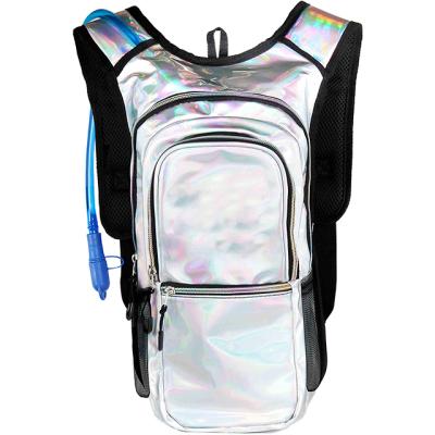 China Customized Waterproof Mens Womens 253L Drinking Water Bladder Dry Bag | Holographic Praise Hydration Backpack | Bicycle Running Bag for sale