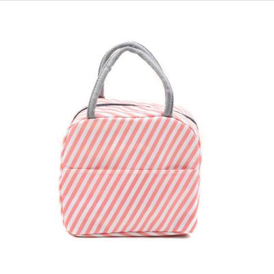 China 2021 Custom Logo Lunch Bag Thermal Insulated Waterproof Custom Flamingos Printing Tote Bags Cooler Picnic Food Lunch Bag for sale