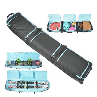 China Customized adult functional lightweight shoulder sling waterproof snowboard wheeled bag with multiple pockets for winter gear easily pick up for sale