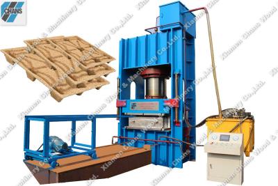 China Compressed Wood Chip Pallet Machine Prodcucing Sawdust Hot Press Compressed Sawdust Chip Pallet Wood Machine Hot Press for sale