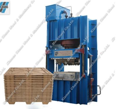 China Hydraulic hot press make to mold wood chip pallet euro pallet hydraulic hot press to make mold pallet euro wood chip pallet for sale