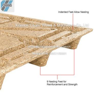 China Good Quality Single Faced Heat Treated Sawdust Wooden Pallet for sale