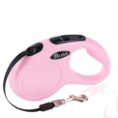 China Quick Release Best Selling 5M Pet Automatic Handle Multifunctional Retractable Dog Leash Night for sale