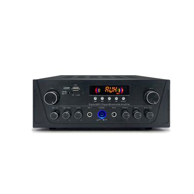 China Background Music System BROADCAST 100 Watt MP USB Black Panel OEM PA System Volume Control 2 Channel Mini Digital Independent Amplifier for sale