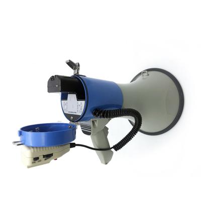 China No RTS Portable Megaphone Speaker with USB/BT/FM and Siren ABS Handheld Rechargeable Megaphone for sale