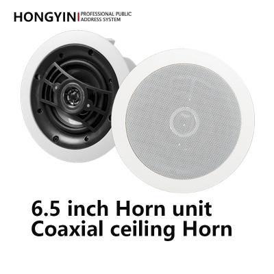 China None Hot Selling 6.5 Inch Stereo Coax Speaker Sound System Mode Quality 15-20W Coaxial Ceiling Speaker for sale