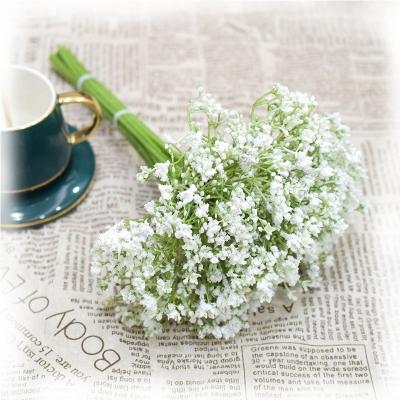 China Valentine's Day gift colorful dry flower+Silk Cloth+ Plastic+ yarn 30cm Babysbreath home decoration bouquet flowers natural dry Gypsophila flowers for sale