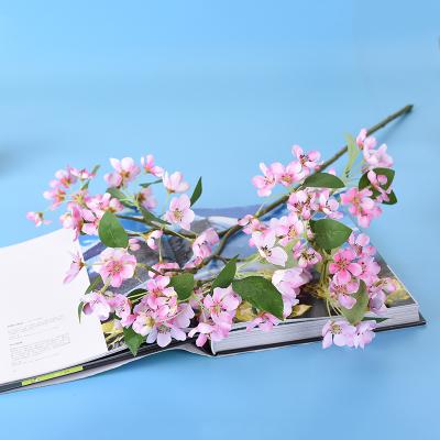 China Large Artificial Silk Cherry Blossom Branches Flowers Stems Reality Reality Silk Fabric for sale