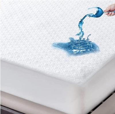 China Bamboo Waterproof Anti-Bacteria Premium Mattress Protector Pad Cooling Ultra-Soft Breathable Bed Mattress Cover Fits 8