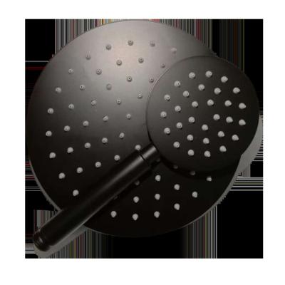 China Modern 201/304 Stainless Steel Matte Black Round Head Shower Can Be With Different Color Or Plating Coated for sale