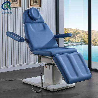 China Modern Hot Selling Qunpeng Excellent Quality Beauty Salon Spa Bed Electric Motor Facial Lift For 360 Degree Rotated Massage Table for sale