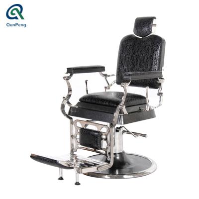 China Retro Furniture Comfortable Barber Shop Equipment Barber Shop Hydraulic Barber Chairs for sale