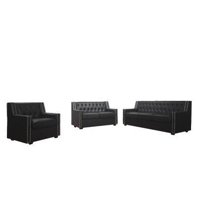 China Fashion Style Modular Classic PU Sofa American Sofa Set Cheap 3+2+1 Living Room Sofas for sale