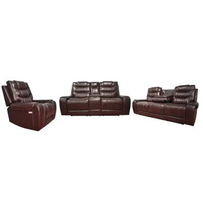 China (Other) European Style Adjustable High Quality Sofa For Living Room Furniture Electric Reclining Sofa Set for sale