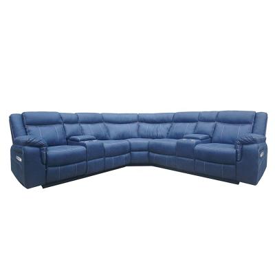 China REC Furniture Factory Living Room Sofas Set Electric Science And Technology Fabric Corner Sofa for sale