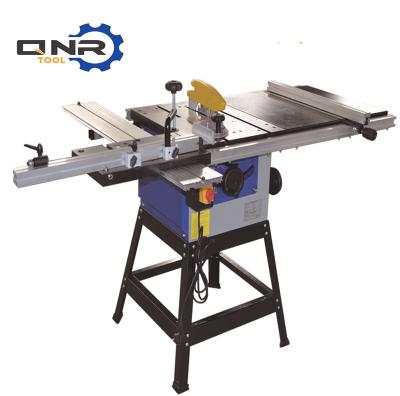 China Bench Type With Stand Sliding Table Saw For Woodworking Cast Iron W1-TS8 8 Inch 1500w 87kg Induction Motor Quiet Main Tables And Extension Tables for sale