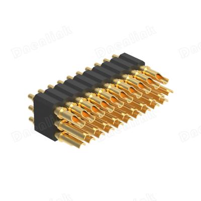 China PCB Dnenlink 2.00mm Pitch Triple Row H4.0mm Solder Header Pogo Male Male Connector for sale