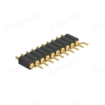 China Right Angle Type Single Row H4.0mm SMT Male Header PogoPin PCB Dnenlink 2.00mm Pitch Connector for sale