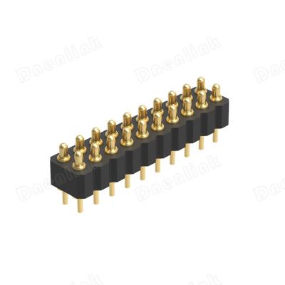 China Straight DIP Row H2.5mm Pitch Type PCB Dnenlink 2.00mm Male Double Header Pogo Male Connector for sale