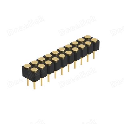 China Pitch Row H2.5mm Pitch Dnenlink 2.54mm PCB Straight Female Pin Header SMT Header SMT Type for sale