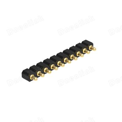 China Pitch PCB Dnenlink 2.54mm Pitch Single Row H2.5mm PogoPin Header SMT Straight Male Type Pogopin for sale