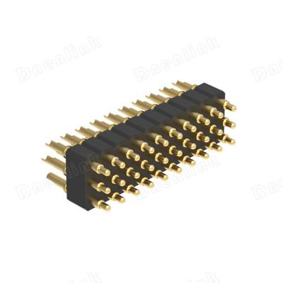 China PCB Dnenlink 3.00mm Pitch Triple Row H4.0mm Header Solder PogoPin Header Male Connector for sale