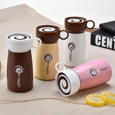 China Fashion 260ml Mini Business Coffee Mug Vacuum Flasks Tea Coffee Eco-friendly Cute Thermos For Kids for sale