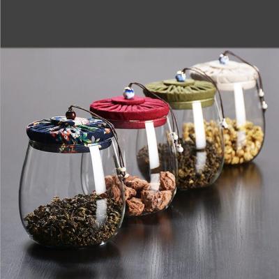 China 2020 Hot Sales Sustainable Glass Food Container With Single Compartment Container For Tea for sale