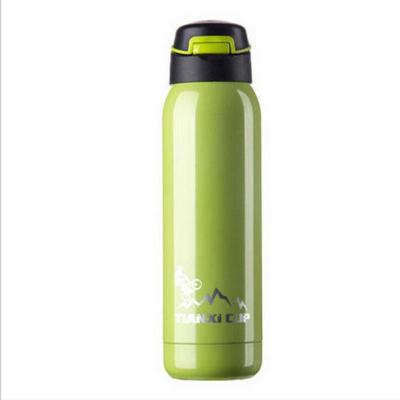 China Promotional Business Double Wall Vacuum Thermos , Stainless Steel Thermos Sport Bottle With Straw for sale