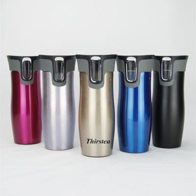 China 16oz Sustainable Manufacturer Stainless Steel Thermos Insulated Thermos / Autoseal Mug For Promotion for sale