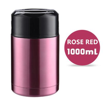 China Stainless Steel Thermos Food Soup Containers Large Capacity Vacuum Flasks Bento Box Silver Portable Lunch Box for sale