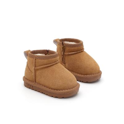 China 1-3 Years Old Cotton Winter Shoes Plush Unisex Children Comfort Baby Warm Anti-slippery Kids Shoes Snow Boots for sale