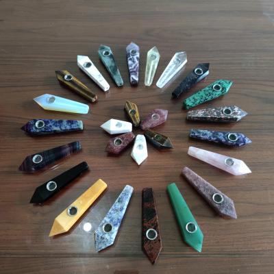 China China Wholesale Accessories Weed Pipe Crystal Stone Natural Crystal Smoking Pipe for sale