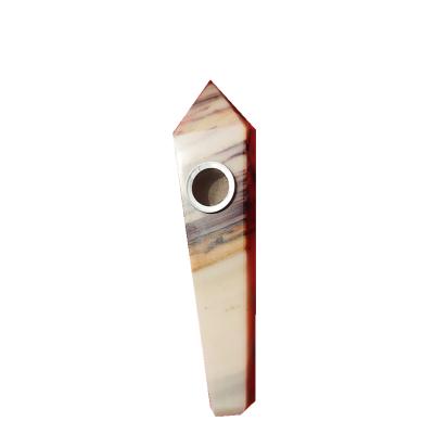 China Natural Agate Crystal Smoking Pipe For Gift Crystal Stone Gray quartz wholesale from China for sale