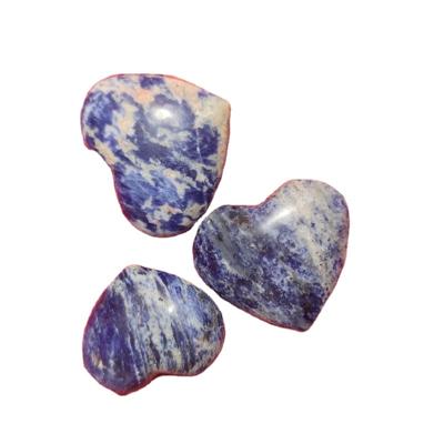 China Natural Heart Crystal For Craft lapis lazuli gemstone healing stones wholesale from china for sale