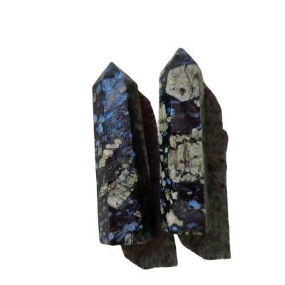 China Hot Selling Natural Blue Amphibole Crystals Healing Stones Stones From China For Decoration for sale