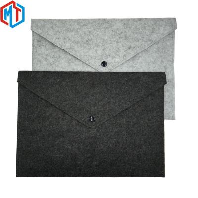 China Polyester Felt Document Bag Folder Briefcase Paper File Box Letter A4 Envelope Felt Folder for Office Home School Stationery for sale