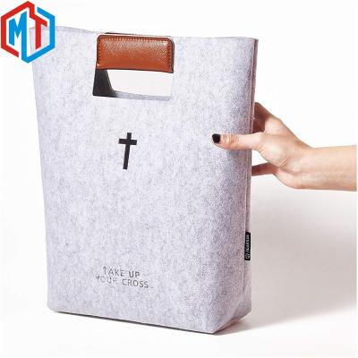 China Portable Felt Women's Reusable Shopping Bag Package Environmental Grocery Tote Bag for sale