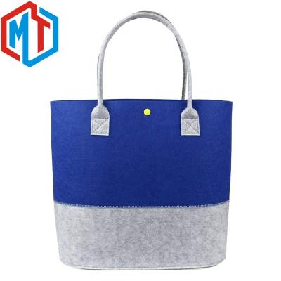 China Normcore Shopping Bag Wool Felt Bag/Polyester Material Felt Tote Bag Minimalist Environmentally Friendly Women Felt Bag for sale