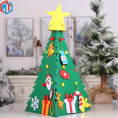 China 2019 New Style Felt DIY Christmas Tree Three-dimensional Christmas Tree Christmas Gifts For Children 40*60cm for sale