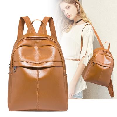 China No Anti-theft New Fashion Women's Backpack Small School Bags Leather Lined Lovely Black PU School Bags For Girls for sale