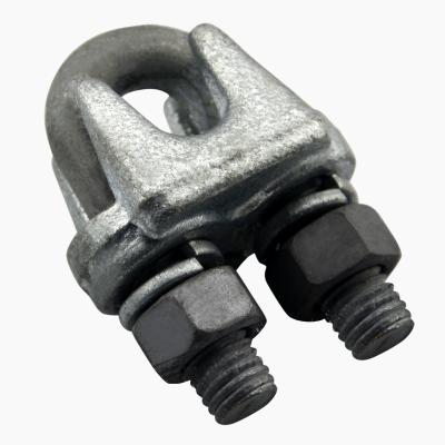 China Industrial Equipment Hot DIP Galvanized Guy Clips Wire Rope Clip U bolt U Clip Pole Line Hardware for sale