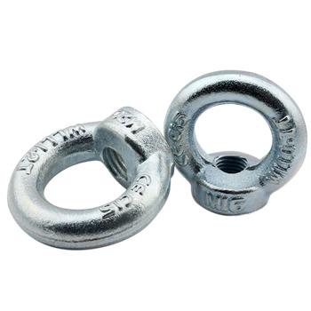 China General Industry C15 Carbon Steel Forged Galvanized M16 Din 582 Ring Nut Din582 Anchor Lifting Eye Nuts for sale