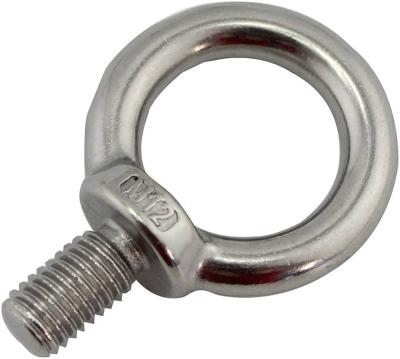 China Round Carbon Steel Drop Forged Galvanized Lifting Eye Screw JIS 1168 Fasteners lifting Eye bolt for sale