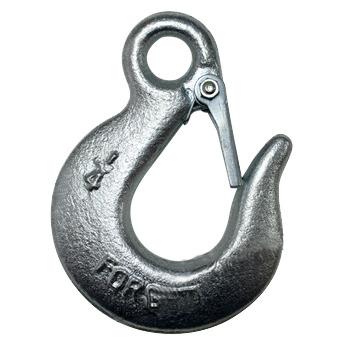 China Heavy Industry Forged Steel Galvanized J Eye Grab Bend Slip Hook & Eye Turnbuckle With Latch for sale